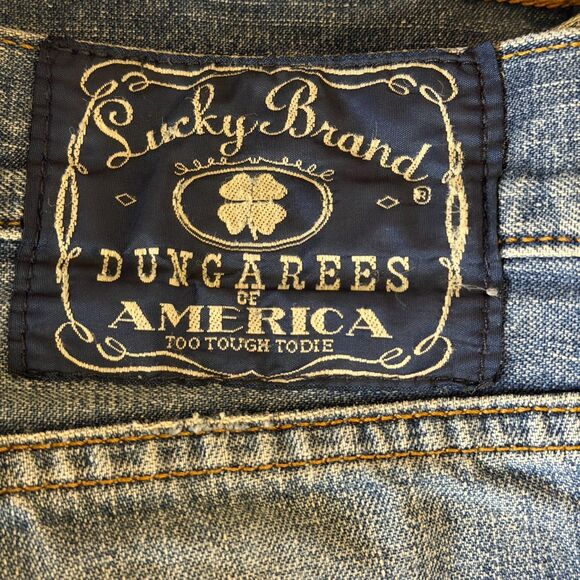 Lucky Brand Dungarees Straight Leg Jeans Denim Pants Men Blue 34 Short bv - Picture 6 of 9